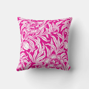 Coussin Motif floral botanique vintage Art Nouveau