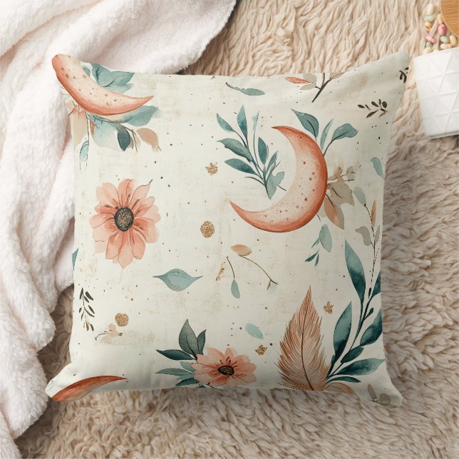 Coussin Motif floral céleste (4) (Couverture)