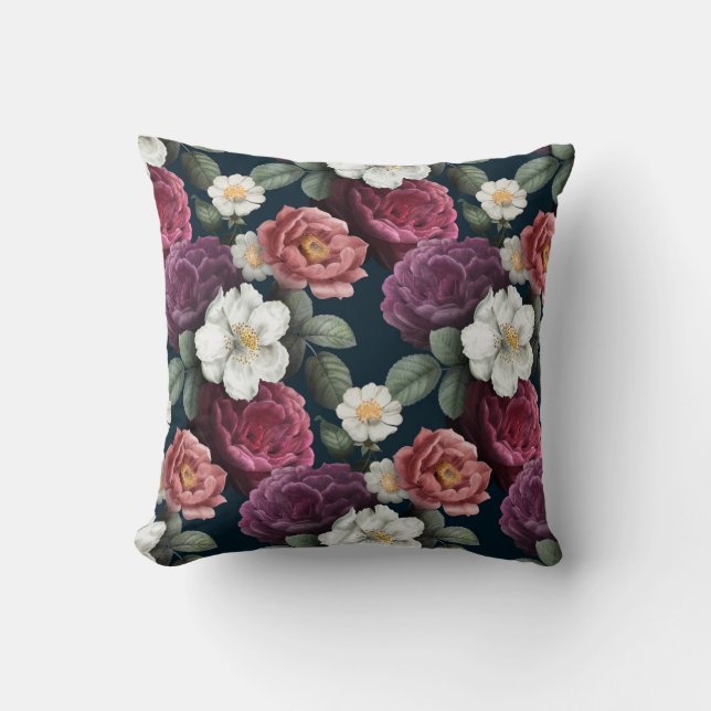 Coussin Motif Floral Classé Jeu d'oreiller (Recto)