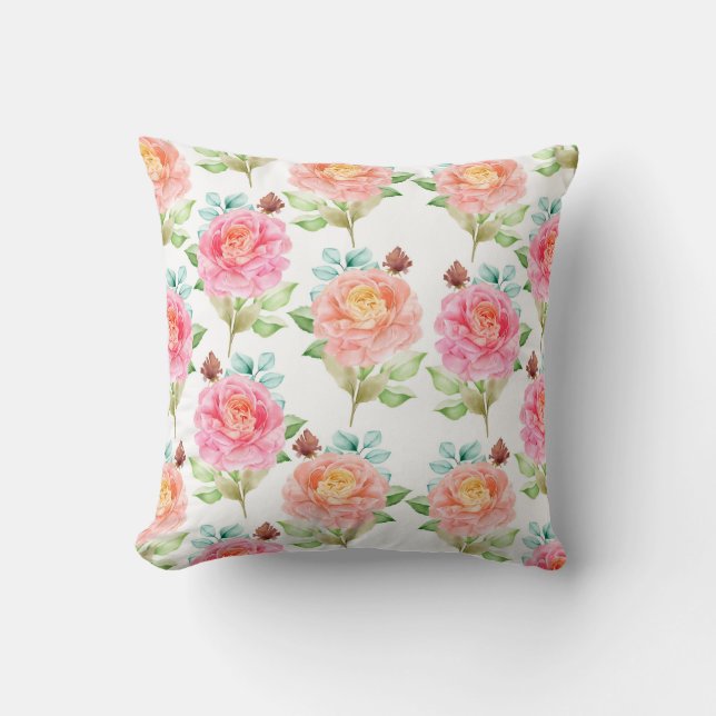 Coussin Motif Floral Classé Jeu d'oreiller (Recto)