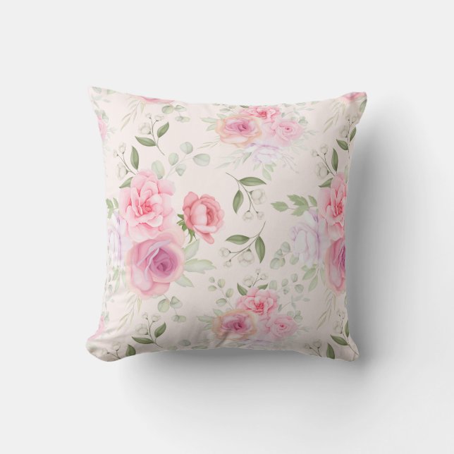 Coussin Motif Floral Classé Jeu d'oreiller (Recto)