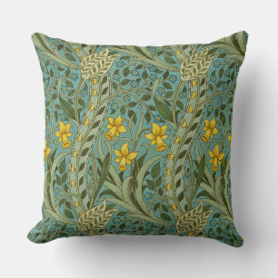 Coussin Motif floral classique Narcisse de William Morris