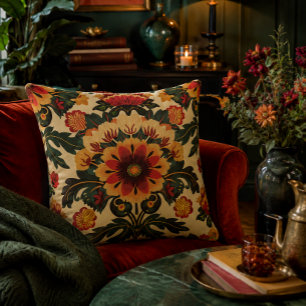 Coussin Motif floral coloré