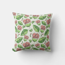 Motif floral coloré minimal