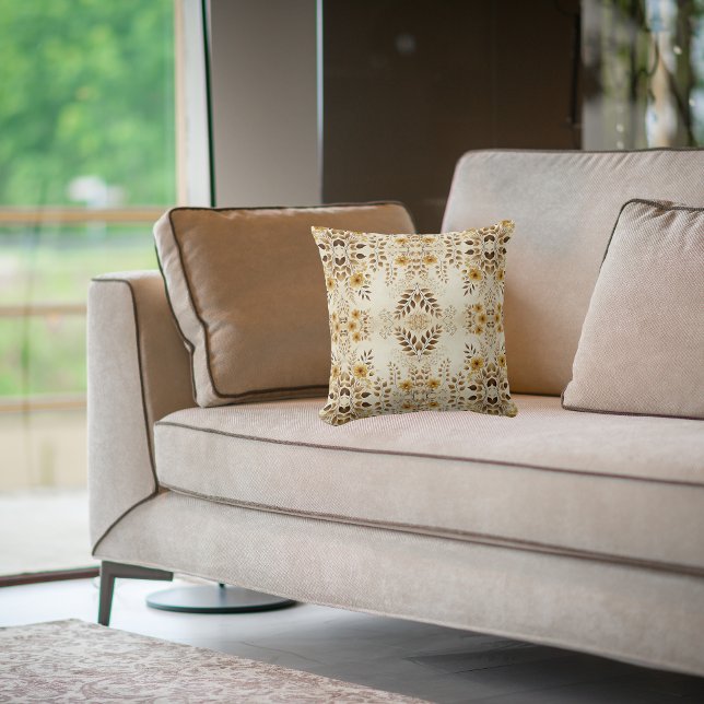Coussin Motif Floral de Ferme  (Créateur téléchargé)