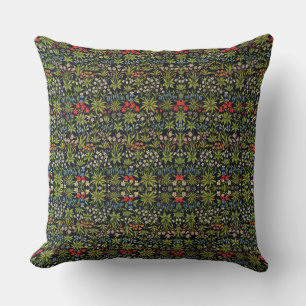 Coussin Motif floral de fleurs anciennes de William Morris