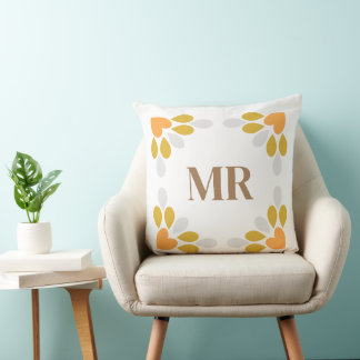 Coussin motif floral de fleurs de printemps