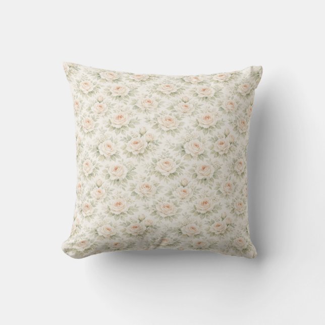 Coussin Motif floral de mariage (Recto)