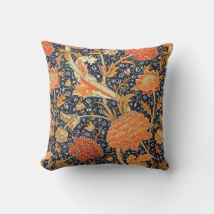 Coussin Motif floral de Nouveau d'art de William Morris