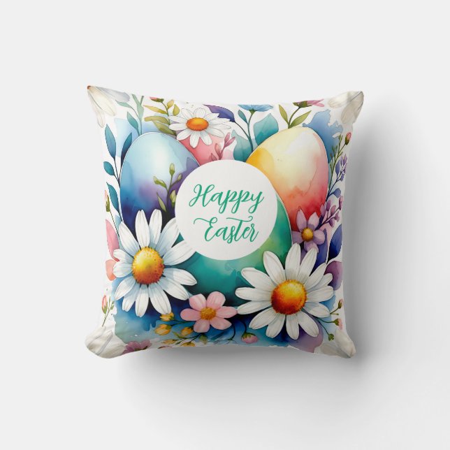 Coussin Motif floral de Pâques (Recto)