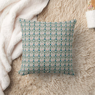 Coussin Motif Floral de Tortue de Mer Tropicale Océan Cô