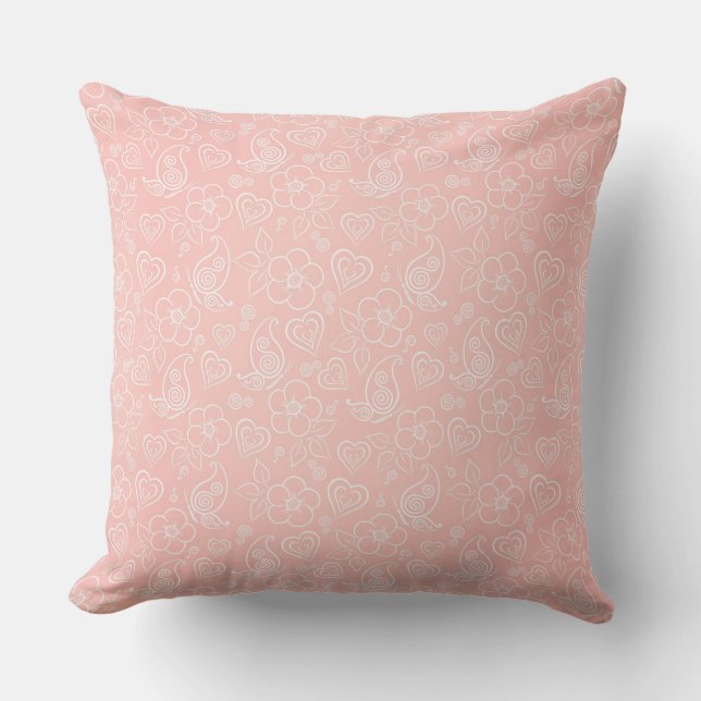 Coussin Motif floral décoratif (Recto)
