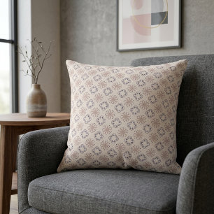 Coussin Motif floral élégant et atténué de trèfle et de so