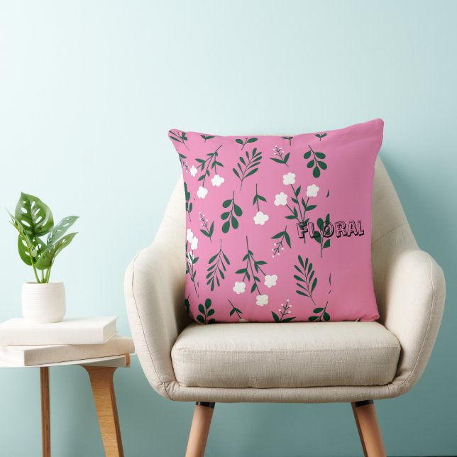 Coussin Motif Floral Élégant Rustique (Chaise)
