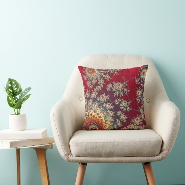 Coussin Motif floral en spirale (Chaise)