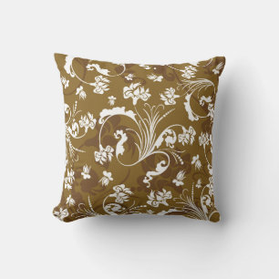 Coussin Motif floral incomparable. abstrait, art, arrière