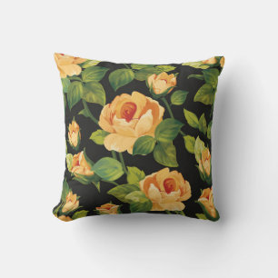 Coussin Motif floral incomparable avec de beaux roses