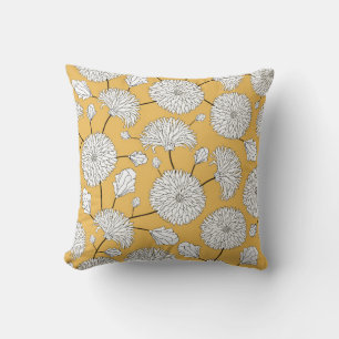 Coussin Motif floral incomparable. imprimer avec des fleur