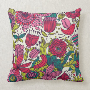Coussin Motif floral lumineux