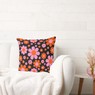 Coussin Motif floral rétro