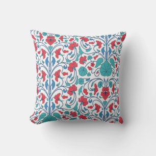 Coussin Motif floral sans soudure avec fleurs de capucine.