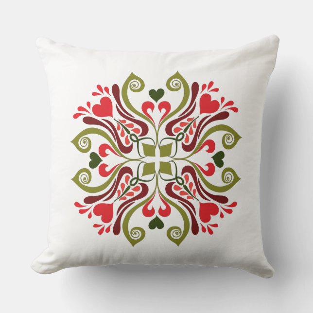 Coussin Motif Floral Tulip hongrois (Recto)