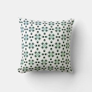 Coussin Motif floral vert
