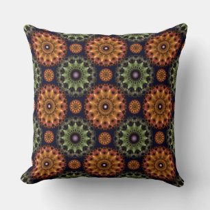 Coussin Motif fractal brillant