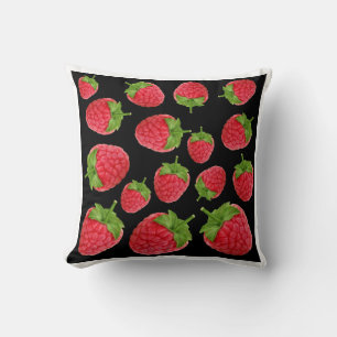 Coussin Motif framboise