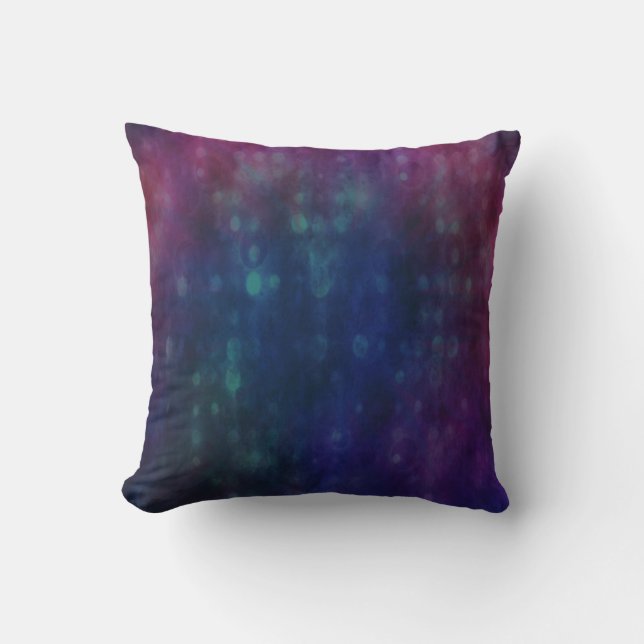 Coussin Motif futuriste en rouge, le bleu et le vert (Recto)