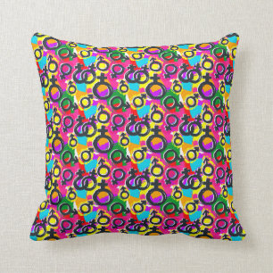 Coussin Motif Gay pride de Neon