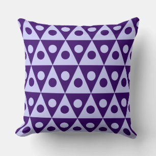 Coussin Motif géométrique 260514 - Bleu Pwdr sur violet Dp