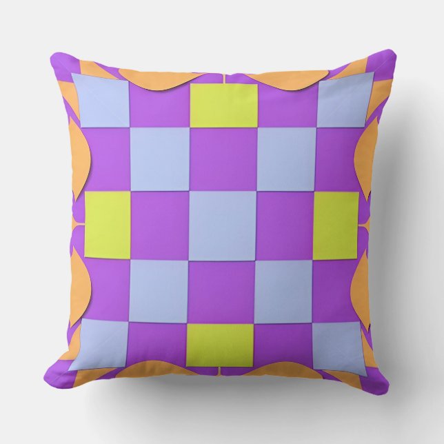 Coussin Motif Géométrique Abstrait (Recto)