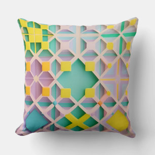 Coussin Motif Géométrique Abstrait
