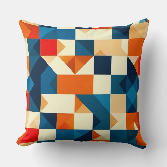 Coussin Motif Géométrique Abstrait Accent Moderne de Maiso (Recto)