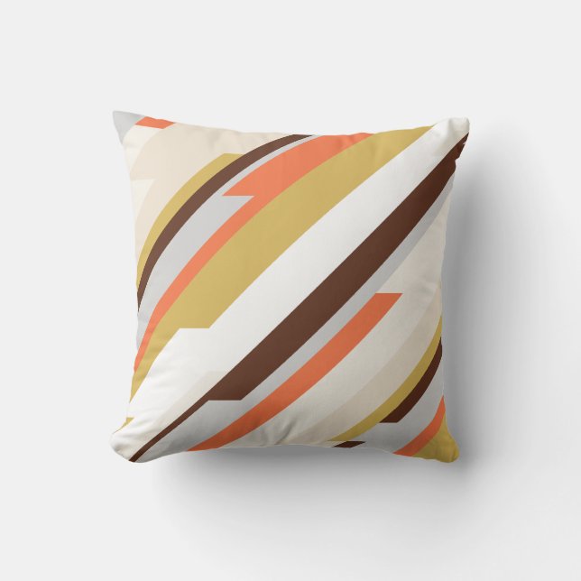 Coussin motif géométrique Abstrait avec monogramme et nom (Recto)