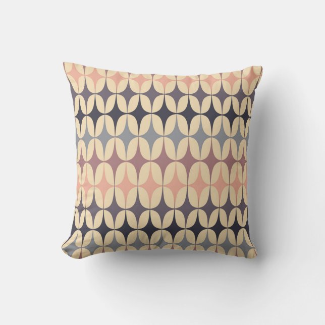 Coussin Motif géométrique Abstrait des triangles rétro (Recto)