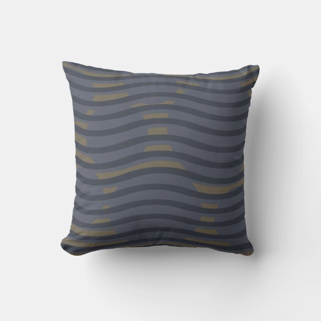 Coussin Motif géométrique abstrait moderne (Recto)
