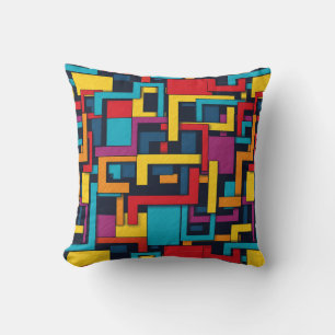 Coussin Motif géométrique abstrait Moderne abstraite