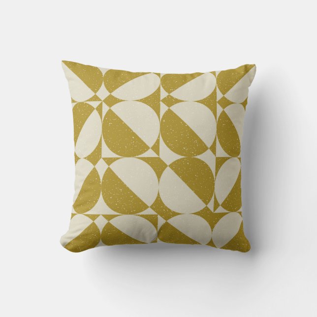 Coussin Motif géométrique abstrait moderne et transparent  (Recto)