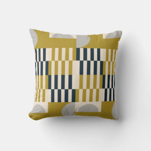 Coussin Motif géométrique abstrait moderne et transparent 