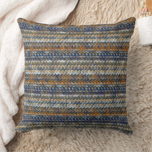 Coussin Motif géométrique abstrait ondulé moderne 1288