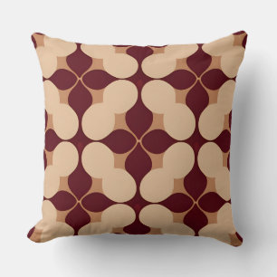 Coussin Motif géométrique abstrait rétro sans couture