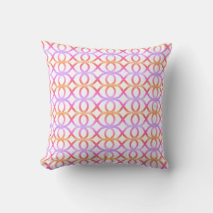 Coussin Motif géométrique abstrait rose d'Ipanema