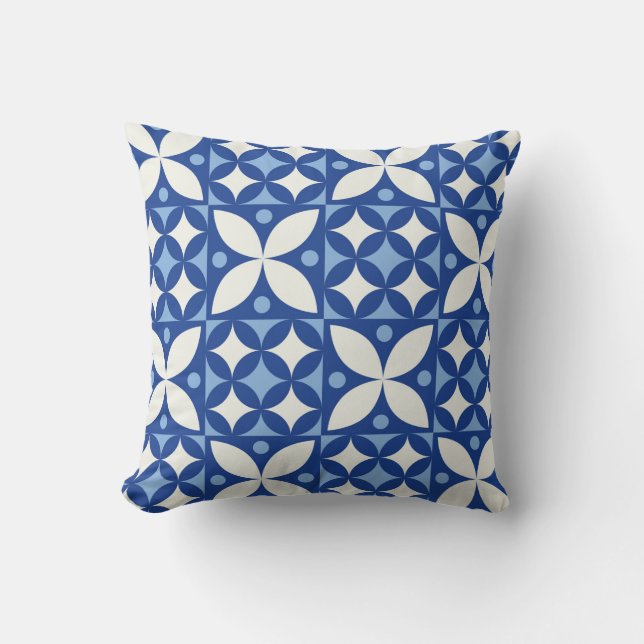 Coussin Motif géométrique Abstrait sans couture en scandin (Recto)