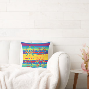 Coussin Motif géométrique afrocentrique audacieux 2026 his