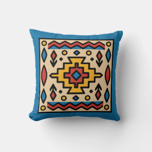 Coussin Motif géométrique amérindien du Sud-Ouest