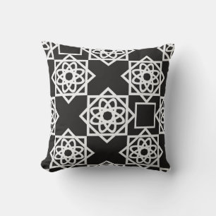 Coussin Motif géométrique arabe. Décor d'art. Islam. Fleur