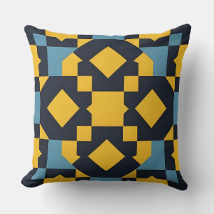 Coussin Motif Géométrique Audacieux Décoration de Maison A