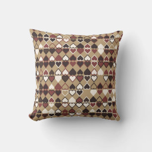 Coussin Motif géométrique avec éléments colorés, abstrait